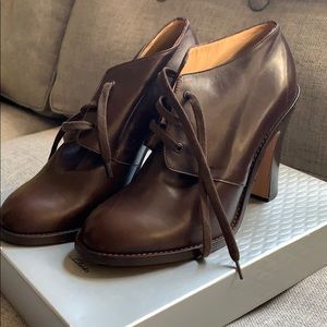 Dries Van Noten Brown Leather Booties